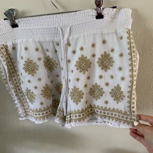 embroidered j crew soft shorts